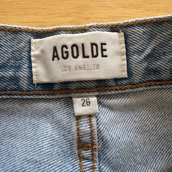 Agolde Denim - Agolde Light Blue Straight Leg Jeans